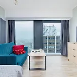 Apartment Stylish Air-conditioned On The 25th Floor In By Renters Katowice
